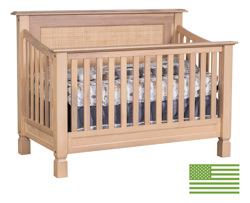 Amish 4 in 1 Convertible Baby Crib - Cardiff